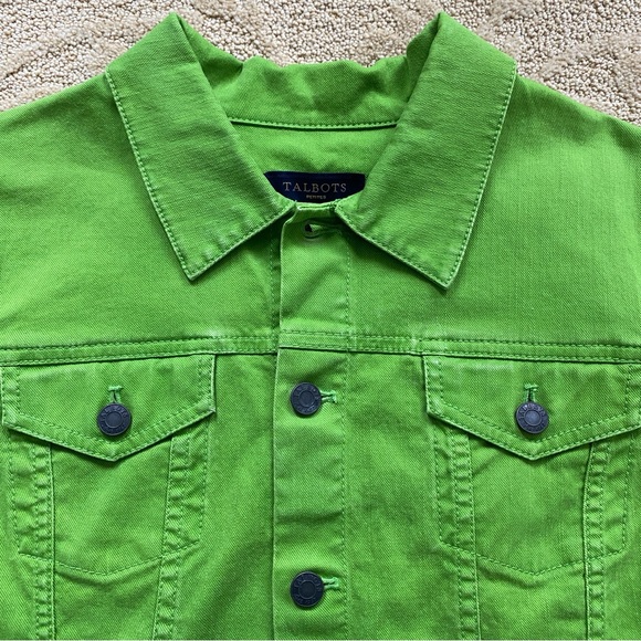 Talbots Green Jean Jacket - Picture 3 of 9